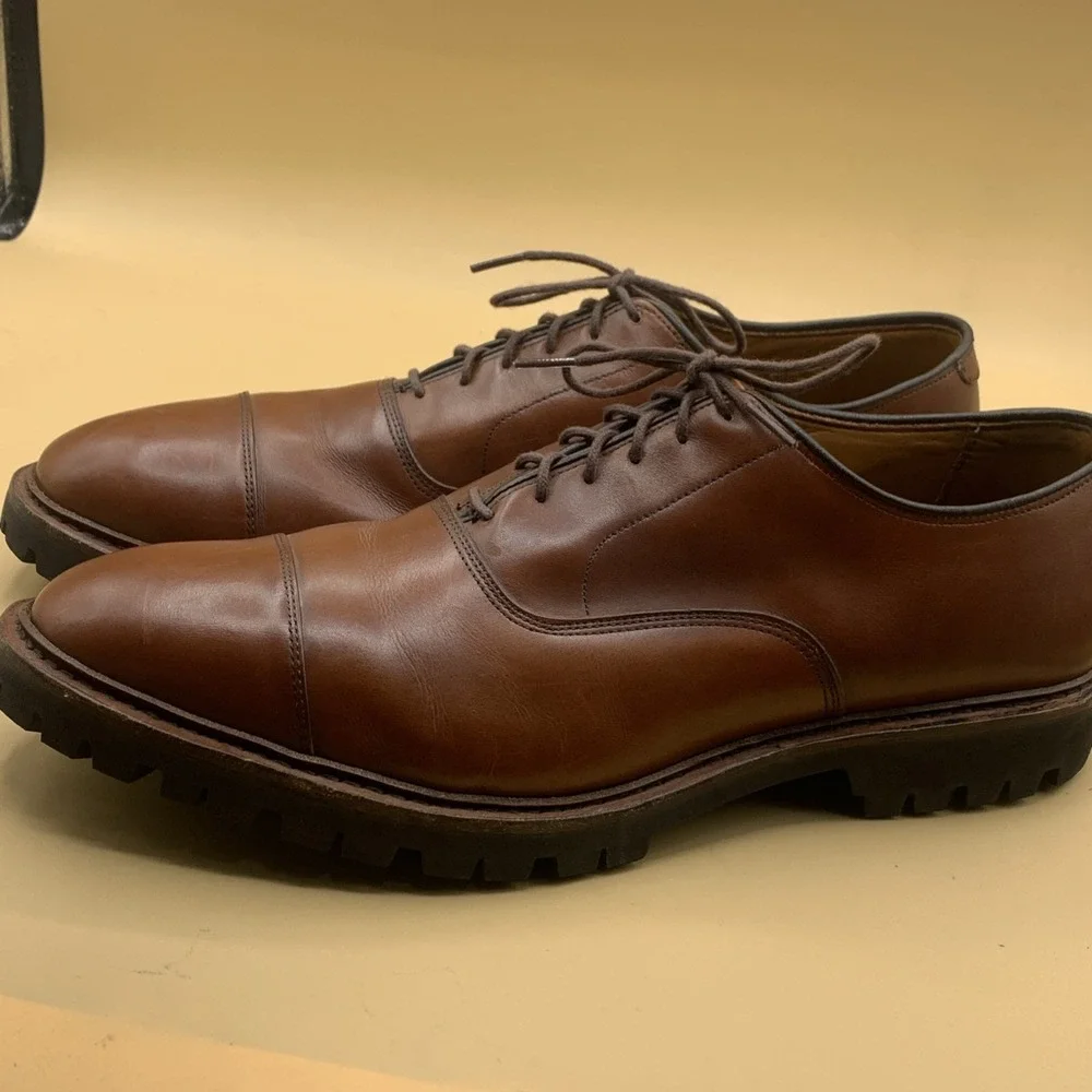 Allen Edmonds Men's Park Avenue Cap Toe Lace Up Leather Oxford Lug- Size 13 D
